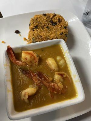 Shrimp in Garlic Sauce with Rice 9-12-2023