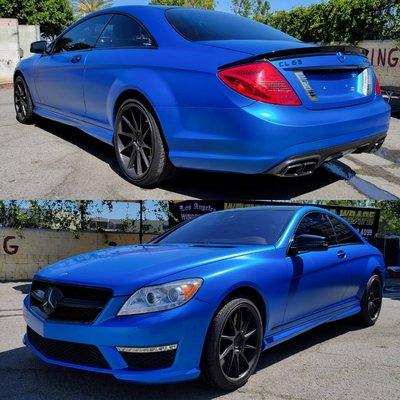 Color Change Wrap on Satin perfect blue