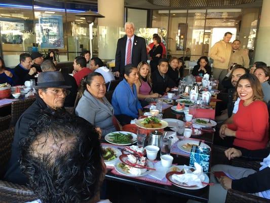 At our Brentwood location Holiday luncheon. HAPPY HOLIDAYS from the Fazio Cleaners Family!