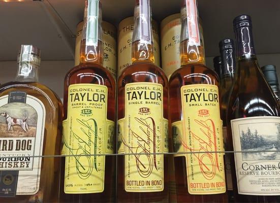 E H Taylor highly allocated bottles. #barrelproof