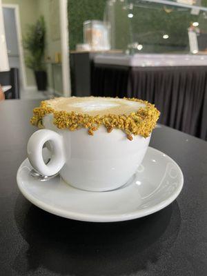 Pistachio cappuccino