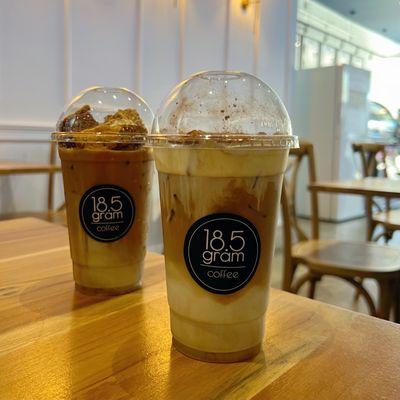 Iced Dalgona Latte and Iced Tiramisu Latte