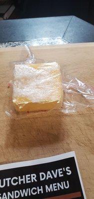 Package of American Cheese