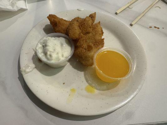 I believe this was fried flounder. It was really good as well!