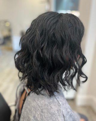 Curly cut transformation by Jenny Kisiel