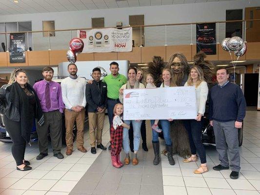 Bellingham Nissan raised $1800 in March for Lydia Place