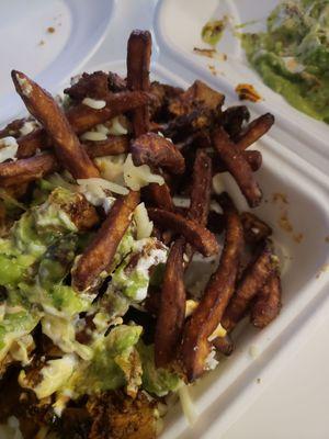 extremely burnt Carne Asada Fries