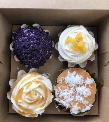 Vegan Ensaymada box --Bibingka & Ube my favs .