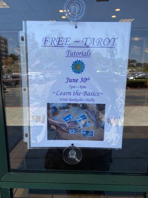 Free Tarot Tutorial event notification