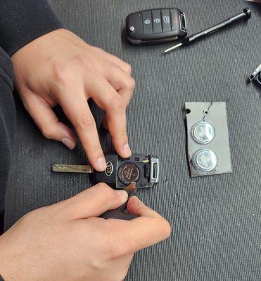 Car Key Battery Replacement.