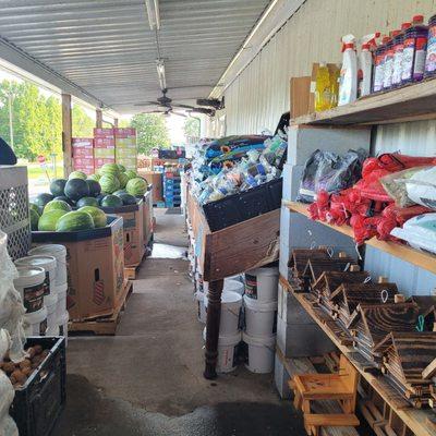 Produce and peanuts.