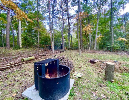 Grill in the Greenbelt Park, MD campground