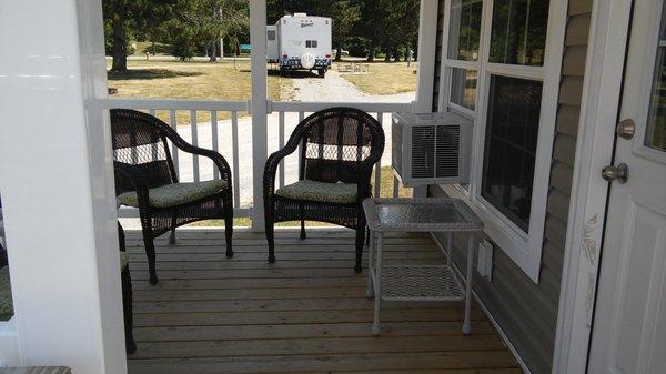 Back patio on camper