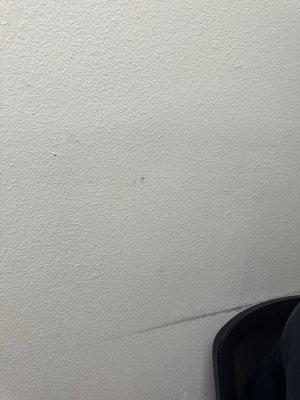 Unknown substance on wall