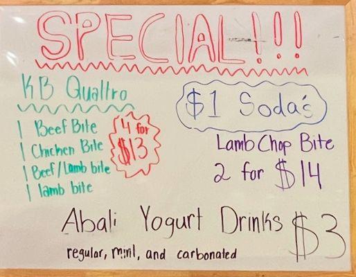 Specials!!!