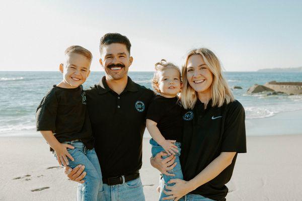 The Montoya family taking their annual New Age Photo!