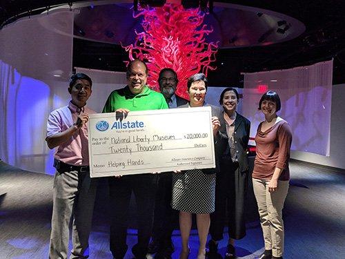 National Liberty Museum received an Allstate Foundation Helping Hands grant.