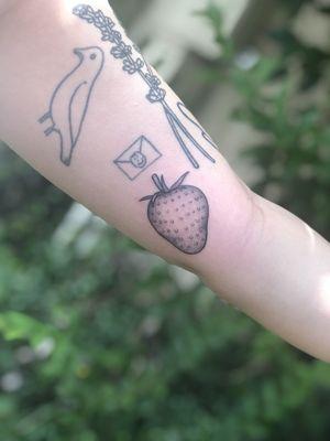 Strawberry tattoo