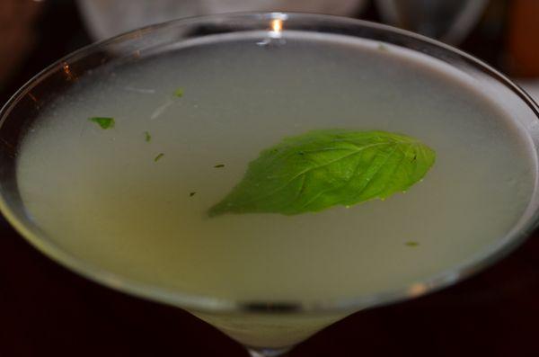 Our signature Basil & Lime Martini! I never get tired of this one!