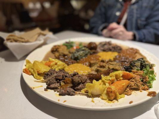 Shareable meat based platter, more than enough for two