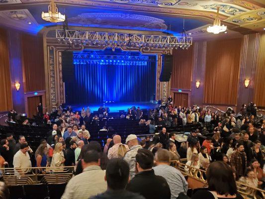 Crowds exiting after show