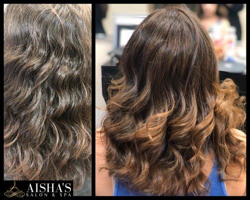 Highlights & Blowout by Nida at Aisha's Copperfield