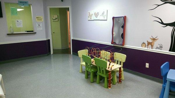 Sick child waiting room