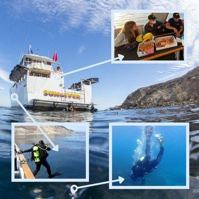 We go on the Sundiver Boat to Catalina Island three Sundays a month!