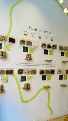 Supplement / Herb education wall