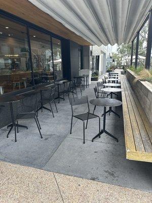 Outdoor seating area.