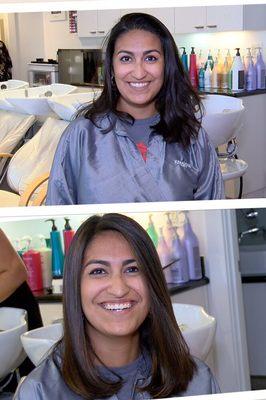 Balayage before and after by Russ