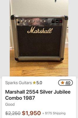 Marshall Silver Jubilee 2554