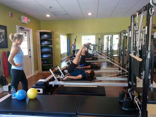 Pilates Tutor Reformer - Semi-Private training with up to four people.