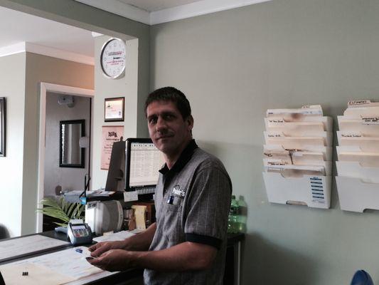 Our service manager,  Dave