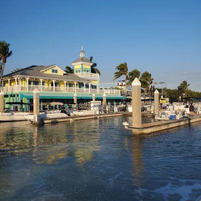 Parrot Key restaurant, Salty Sam's Marina and boarding on Sight Sea R.