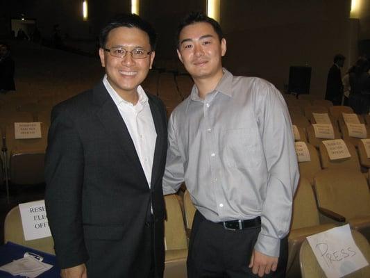 California State Controller John Chiang with Attorney Bryan Y. Wong.