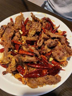 Crispy Beef with Szechuan Peppers