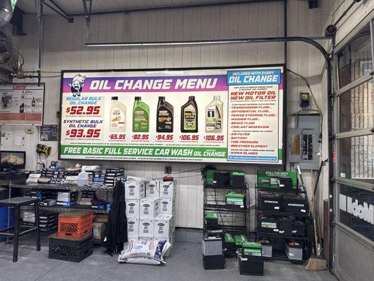 Oil Change Prices