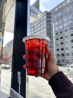 Blood Orange and Hibiscus Iced Tea