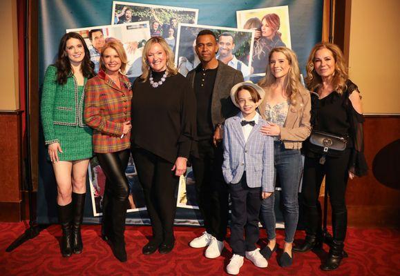 OCAA Student Asher w/ Ali Cobrin, Roma Downey, Karen Kingsbury, Brandon Hirsh, Cassidy Gifford, and Kathie-Lee Gifford