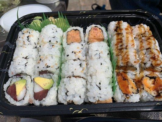 3 Roll Lunch Special: Tokyo Roll, Spicy Tuna Roll, Sweet Potato Tempura Roll