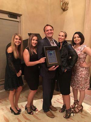 Way to go Dr. Pierre! So fun to honor (and surprise) Dr. Pierre with Outstanding Dentist of the Year by Monterey Bay Dental Society.