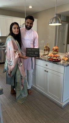 Sharing a pic of our new homeowners recent Hindu ritual!