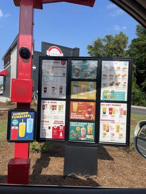 Drive thru menu