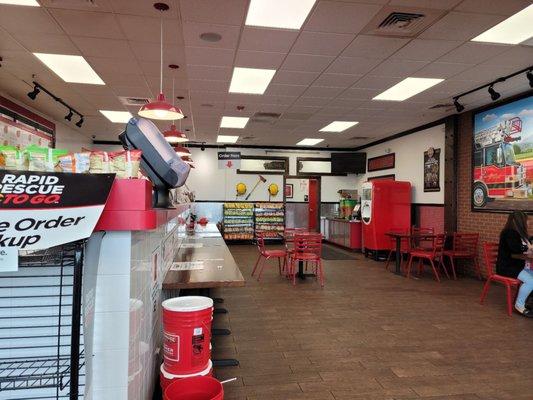 Inside the Mount Vernon, College Way location of Firehouse Subs.