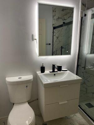 Bathroom renovation after.