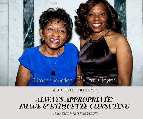 Grace Gourdine and Tami Claytor owners Always Appropriate Image and Etiquette Consulting