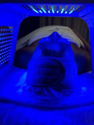 LED blue light therapy