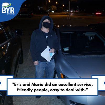 "Eric and Mario did an excellent service, friendly people, easy to deal with."