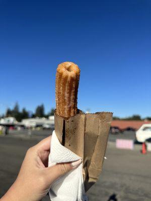 Condensed milk filled churro